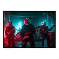 【A1サイズ（約59x84cm）】【si-poster-1492】パンダ panda アニマル ポスター 動物 可愛い イラスト 子供部屋 ポップ インテリア おしゃれ  プリントポスター フォト オシャレ アート モダン シンプル お洒落 特大 大きい