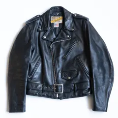 【美品】SCHOTT【618/ダブルライダース ジャケット】36 レザー アメリカ製 ブラック ショット 26010109