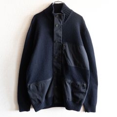 高級品】 HERMES 【ヤク ウール ジップ ニット ブルゾン】XL ITALI製