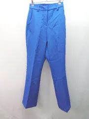 ◇ W.W.G ウエストゴム センタープレス きれいめ 現職 かわいい スラックス サイズF ブルー レディース E  【1309040022409】