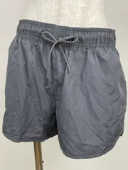 H&M メンズ ナイロンショーツ グレー S ショートパンツ ウエストゴム　20250930-0008