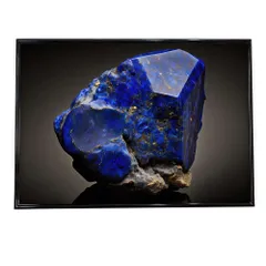 【B3サイズ（約36x51cm）】【si-poster-22】青い 天然石 ラピスラズリ ポスター インテリア フォト オシャレ アート モダン 横