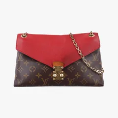 ルイヴィトンLouis Vuittonパラス チェーン モノグラム/ブラウン系×スリーズ モノグラムキャンバス×カーフレザー M41201 MI3184