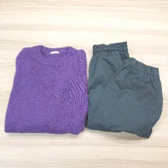 ◇ 《 GU ジーユー まとめ商品 2点セット サイズS ケーブル 起毛 ストレッチ ウエストゴム ニット パンツ メンズ 》 E  【1309040025721】