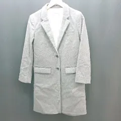 ◇ B:MING by BEAMS ビーミング 無地 シングル 細身 長袖 チェスターコート サイズM グレー レディース E  【1309040027268】のサムネイル