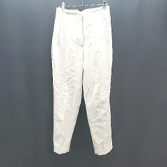 ◇ ZARA ザラ ハイウエスト 無地 テーパード パンツ サイズS アイボリー レディース E  【1309040027145】