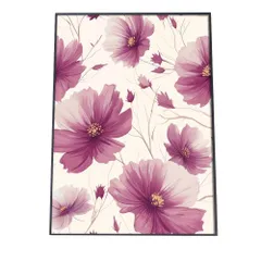 【A2サイズ（約42x59cm）】【si-poster-294】春 夏 花 ピンク 紫 ポスター インテリア モダン シンプル オシャレ お洒落  