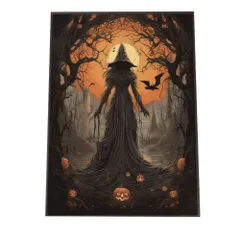 【A1サイズ（約59x84cm）】【si-poster-375】ハロウィン ハロウィーン 仮装 ポスター アートプリント ポスター インテリア パンプキン ジャックオーランタン ハロウィーン オレンジ 縦