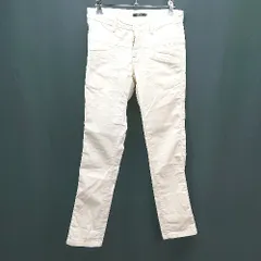 ◇ DRESSLAVE スエード調 フロントファスナー カジュアル ストレートパンツ サイズ38 クリーム レディース E  【1309040032828】のサムネイル