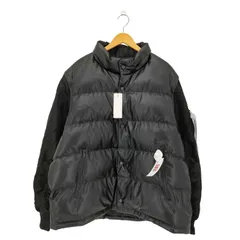 ジーユー GU フェイクレザー コンバーチブルパデッドブルゾン ベスト ジャケット メンズ  3XL