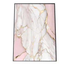 【B4サイズ（約25x36cm）】【si-poster-48】ポスター 大理石 マーブル 高級感 金色 モダン アート インテリア おしゃれ アート モダン   特大 大きい 小さい 縦