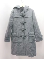 ◇ HusHusH ハッシュアッシュ ウール混合生地 冬物 フーディー 大人っぽい 長袖 コート サイズL グレー レディース E  【1309040035270】