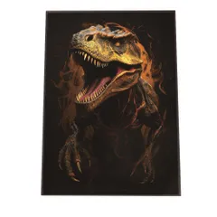 【B3サイズ（約36x51cm）】【si-poster-520】恐竜 ポスター きょうりゅう トカゲ 迫力  ポスター ファッション ポスター フォト フレーム 子供部屋にも 男前 T-REX ティラノサウルス ヴェロキラプトル リザード 