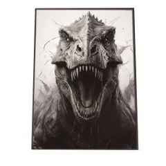【B4サイズ（約25x36cm）】【si-poster-526】恐竜 ポスター きょうりゅう トカゲ 迫力  ポスター ファッション ポスター フォト フレーム 子供部屋にも 男前 T-REX ティラノサウルス ヴェロキラプトル リザード 