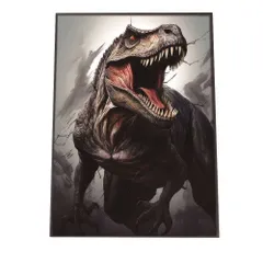 【A4サイズ（約21x30cm）】【si-poster-531】恐竜 ポスター きょうりゅう トカゲ 迫力  ポスター ファッション ポスター フォト フレーム 子供部屋にも 男前 T-REX ティラノサウルス ヴェロキラプトル リザード 