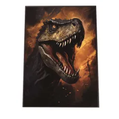 【B4サイズ（約25x36cm）】【si-poster-532】恐竜 ポスター きょうりゅう トカゲ 迫力  ポスター ファッション ポスター フォト フレーム 子供部屋にも 男前 T-REX ティラノサウルス ヴェロキラプトル リザード 