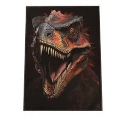 【A4サイズ（約21x30cm）】【si-poster-537】恐竜 ポスター きょうりゅう トカゲ 迫力  ポスター ファッション ポスター フォト フレーム 子供部屋にも 男前 T-REX ティラノサウルス ヴェロキラプトル リザード 