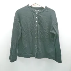 ◇ CRAFT STANDARD BOUTIQUE Uネック ボタン ストレッチ シンプル 長袖 ジャケット サイズM ブラック レディース E  【1309040039025】