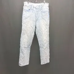 ◇ rienda リエンダ パッチ ストレッチ シンプル カジュアル ウォッシュ加工 デニムパンツ サイズ25 ブルー レディース E  【1309040039537】のサムネイル