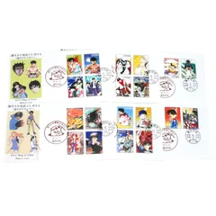 週刊少年漫画50周年記念 II 初日カバー FDC 6枚セット 名探偵コナン 犬夜叉 はじめの一歩 2009年 特殊切手 記念押印 美品