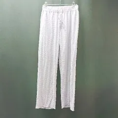 ◇ Shelly island ハイウエスト ウエストゴム くすみカラー ストレートパンツ サイズM パープル レディース E  【1309040040465】