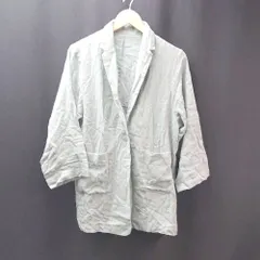 ◇ Kastane カスタネ バックスリット フロントボタン ブレザー 長袖 ジャケット サイズF グリーン レディース E  【1309040040328】