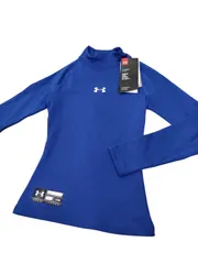 アンダーアーマー◆キッズ ジュニア UA コールドギア コンプレッションインナー 裏起毛 ブルー
