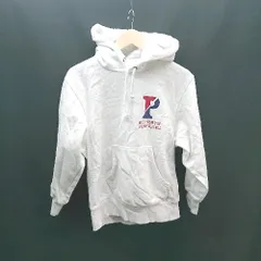 ◇ GU フード付き プルオーバー 裏起毛 フロントポケット 長袖 トレーナー サイズS ライトグレー メンズ E  【1309040041097】