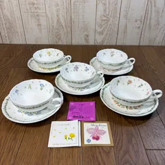 HOYA カップ・ソーサー　小花の詩集 5客セット