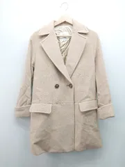 ◇ Adam et Rope' un アダムエロペ フロントボタン バックスリット 秋冬 長袖 コート サイズ36 ベージュ系 レディース E  【1309040043626】