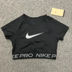 【未使用】　NIKE　ナイキ　PRO Dri-FIT 半袖 クロップ トップ　トレーニングウエア　M　黒
