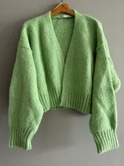 ZARA ニット クロップド カーディガン