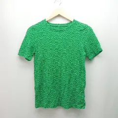 ◇ FREAK’S STORE ぽこぽこ ラウンドネック カジュアル かわいい 半袖 カットソー サイズF グリーン レディース E  【1309040049895】