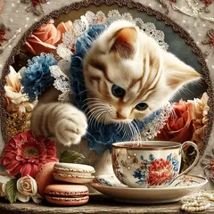 パネル生地　再販　可愛い猫8柄B