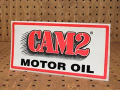 ステッカー 車 アメリカン おしゃれ バイク ヘルメット かっこいい オイル カーステッカー CAM2 MOTOR OIL 