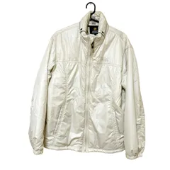 【美品】】FIRST DOWN ファーストダウン メンズ アウター ダウンジャケット アイボリー ポリエステル100% Mサイズ B23