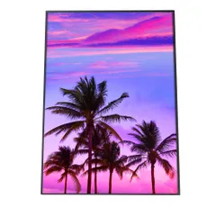 【B3サイズ（約36x51cm）】【yoko-poster-7041】海 サーフ ビーチ 海外 風景 夕暮れ アートプリント ポスター インテリア フォトおしゃれ 空 海 かわいい ナチュラル 自然 縦