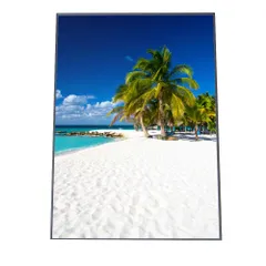 【A4サイズ（約21x30cm）】【yoko-poster-7042】海 サーフ ビーチ 海外 風景 夕暮れ アートプリント ポスター インテリア フォトおしゃれ 空 海 かわいい ナチュラル 自然 縦