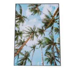 【A2サイズ（約42x59cm）】【yoko-poster-7043】海 サーフ ビーチ 海外 風景 ヤシの木 アートプリント ポスター インテリア フォトおしゃれ 空 海 かわいい ナチュラル 自然 縦