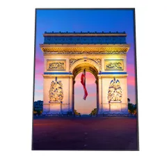 【B2サイズ（約51x73cm）】【yoko-poster-7046】海外 凱旋門 名所 アートプリント ポスター インテリア おしゃれ アート モダン シンプル お洒落   特大 大きい 小さい 縦