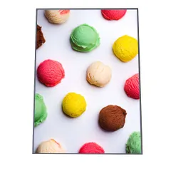 【B1サイズ（約73x103cm）】【yoko-poster-7047】ポップ 水玉 カラフル ボール アートプリント ポスター インテリア おしゃれ アート モダン シンプル お洒落   特大 大きい 小さい 縦