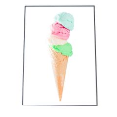 未使用 美品 Francfranc ロゴ入り アートテーブル アイスクリーム
