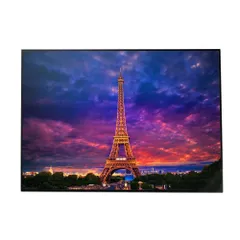 【A3サイズ（約30×42cm）】【yoko-poster-7051】海外 夕暮れ エッフェル塔 名所 アートプリント ポスター インテリア おしゃれ アート モダン シンプル お洒落   特大 大きい 小さい 横