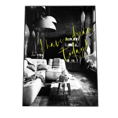 【B3サイズ（約36x51cm）】【yoko-poster-7057】白黒 海外 部屋 アートプリント ポスター インテリア おしゃれ アート モダン シンプル お洒落   特大 大きい 小さい 縦