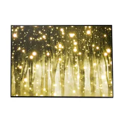 【B4サイズ（約25x36cm）】【yoko-poster-7061】黄色 黄金 水玉 ライト アートプリント ポスター インテリア おしゃれ アート モダン シンプル お洒落   特大 大きい 小さい 縦