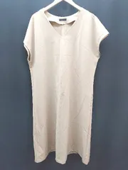 ◇ BEAMSHEART ビームスハート Vネック カジュアルテイスト ロング丈 ワンピース 表記なし ベージュ レディース E  【1309040053939】