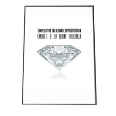 【B3サイズ（約36x51cm）】【yoko-poster-7068】ダイアモンド 宝石 石 アートプリント ポスター インテリア おしゃれ アート モダン シンプル お洒落   特大 大きい 小さい 縦