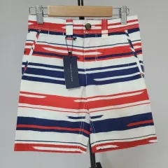 新品 7歳 22 130号 Tommy Hilfiger トミーヒルフィガー コットン ハーフパンツ C-ボトムス-070