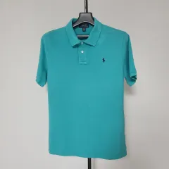 ラルフローレン ポロ 20歳 95 カラーネック 半袖Tシャツ ピケT M-半袖-326