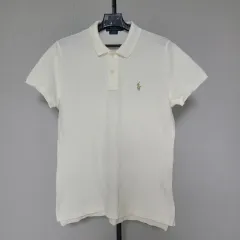 ラルフローレン ポロ L 100 カラーネック 半袖Tシャツ ピケT W-短袖-133